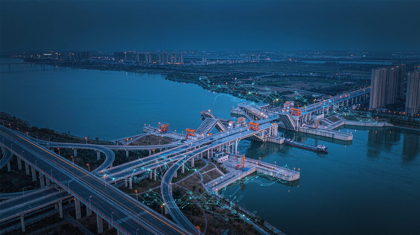 内河船闸与高速公路枢纽数智化监测场景